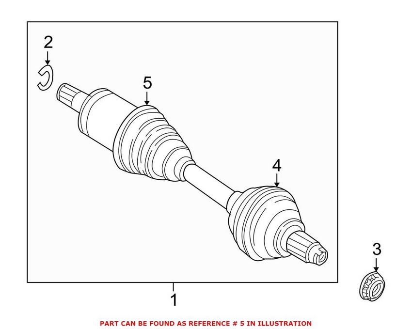 BMW CV Joint Boot Kit - Front Inner 31607545107